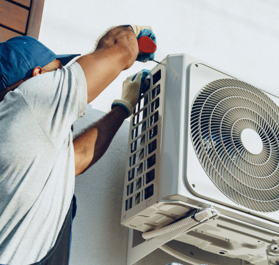 Technician working