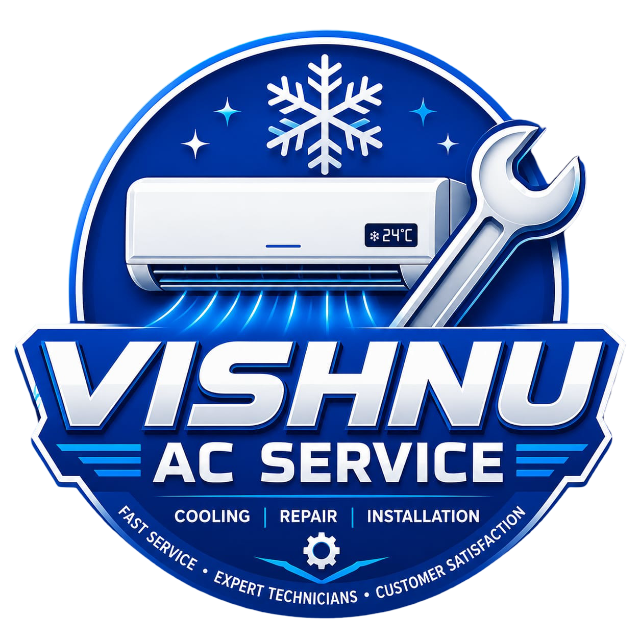 Vishnu AC Service Logo